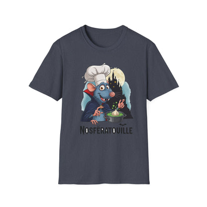 Nosferatoille T-Shirt - Fun Cooking Gift, Unisex Graphic Tee, Nosferatouille Humor, Halloween Apparel, Foodie Tee