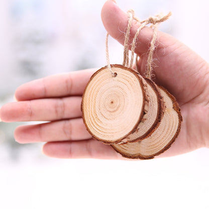 Creative Christmas Solid Wood Decoration Pendant