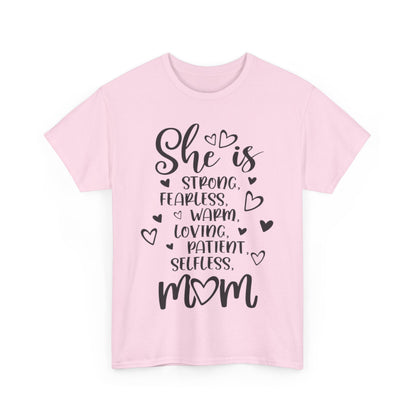 She is mom Unisex Heavy Cotton Tee