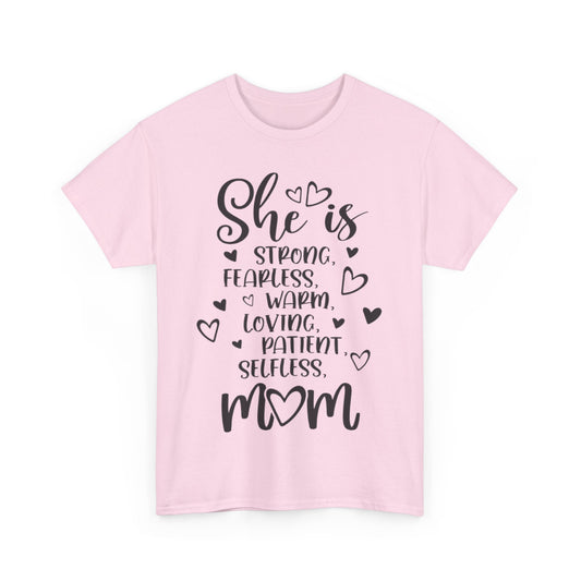 She is mom Unisex Heavy Cotton Tee