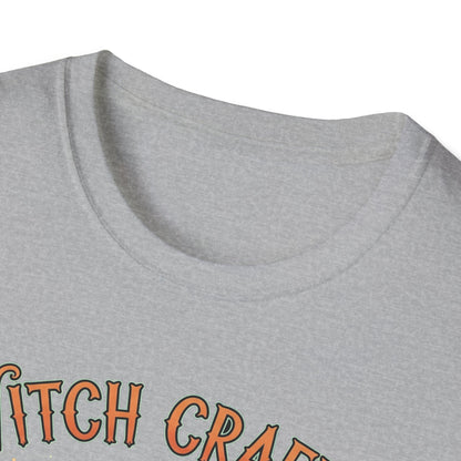 Witchcrafts Unisex Softstyle T-Shirt | Spooky Halloween Tee, Witchy Apparel, Gift for Witches, Retro Graphic Shirt, Autumn Fashion