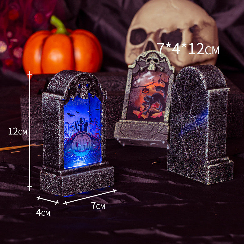 Halloween Tombstone Light Bar Haunted House Secret Room Dress Up Props