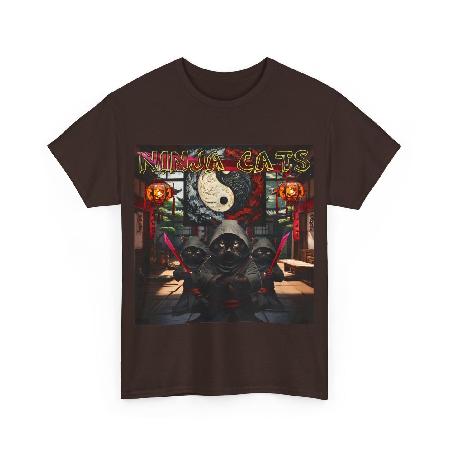 Ninja Cats Unisex Heavy Cotton Tee