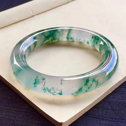 Jade Natural Bracelet Ice-like Floating Flowers