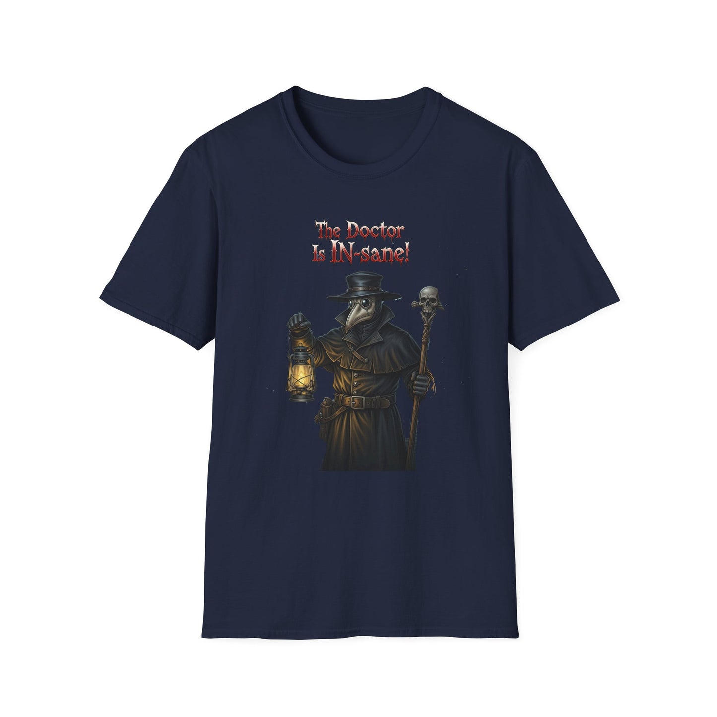 Gothic Plague In-sane Doctor T-Shirt, Unisex Softstyle Tee, Spooky Halloween Tee, Halloween Costume Shirt, Gift for Whovians, Dark Humor [...]