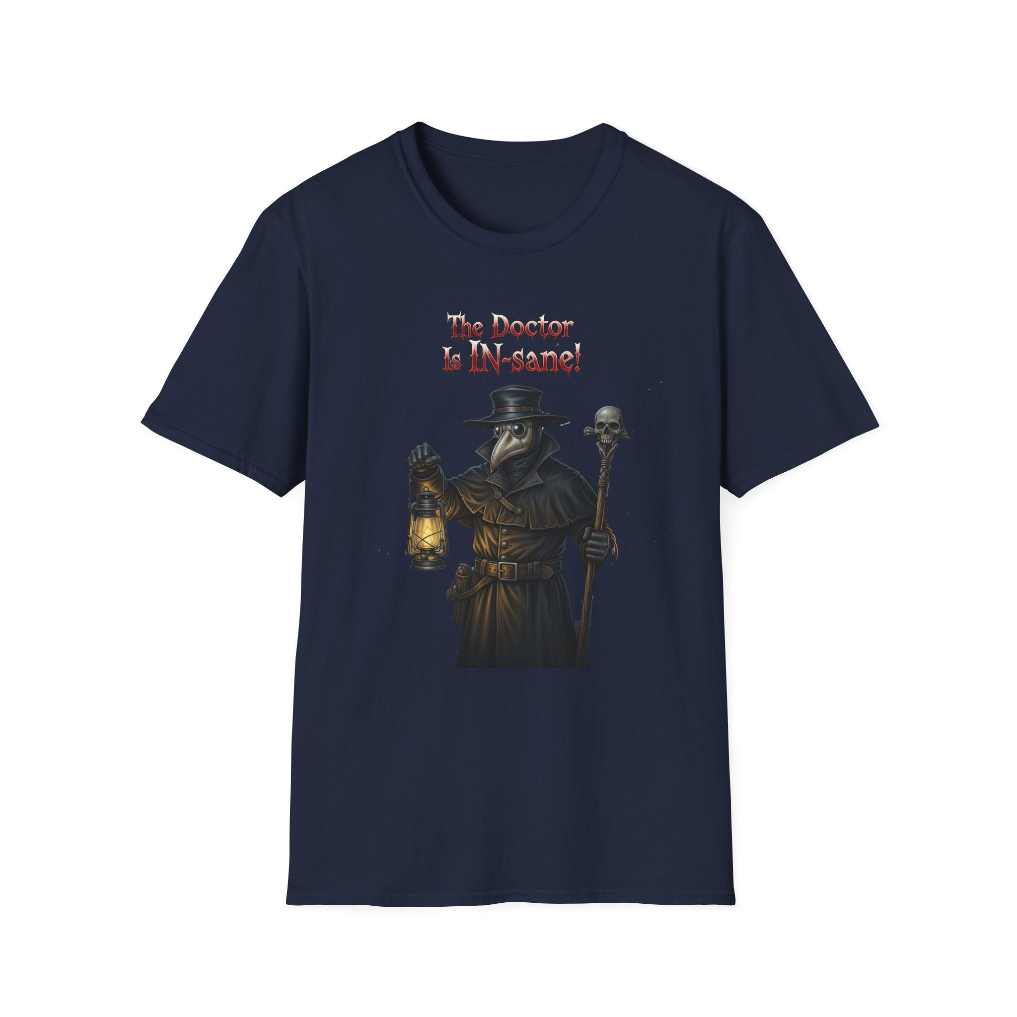 Gothic Plague In-sane Doctor T-Shirt, Unisex Softstyle Tee, Spooky Halloween Tee, Halloween Costume Shirt, Gift for Whovians, Dark Humor [...]