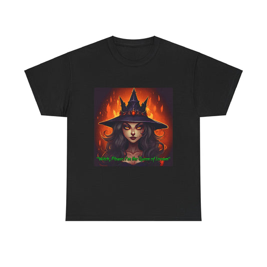 Witch Please Im The Queen Of Scream Unisex Heavy Cotton Tee