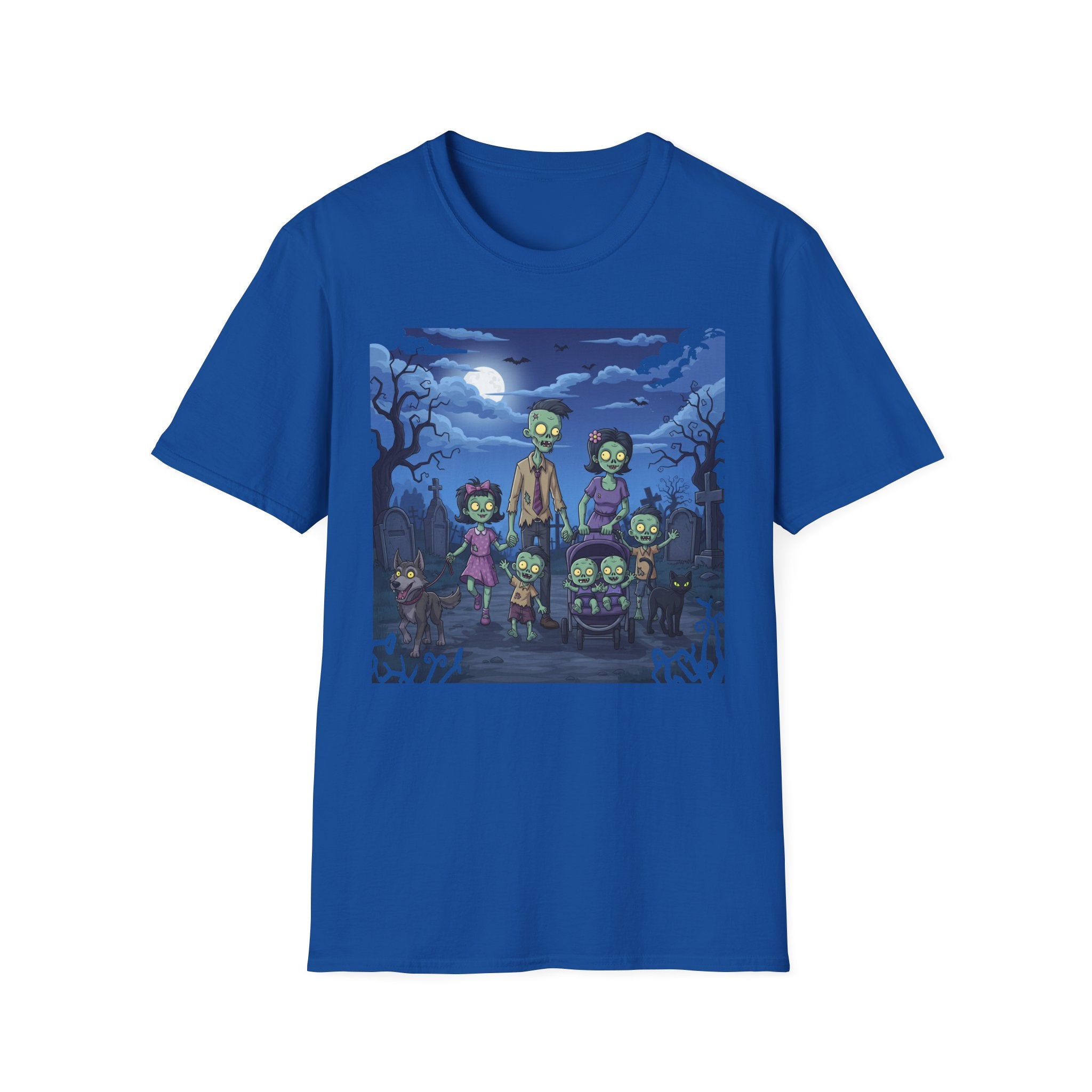 Zombie Family Halloween T-Shirt, Unisex Softstyle Tee for Men & Women, Funny Halloween Gift, Spooky Costume Top, Perfect for Halloween [...]
