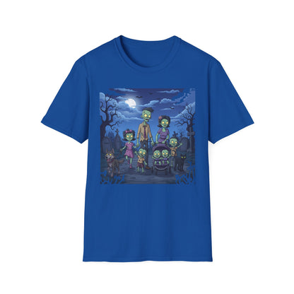 Zombie Family Halloween T-Shirt, Unisex Softstyle Tee for Men & Women, Funny Halloween Gift, Spooky Costume Top, Perfect for Halloween [...]