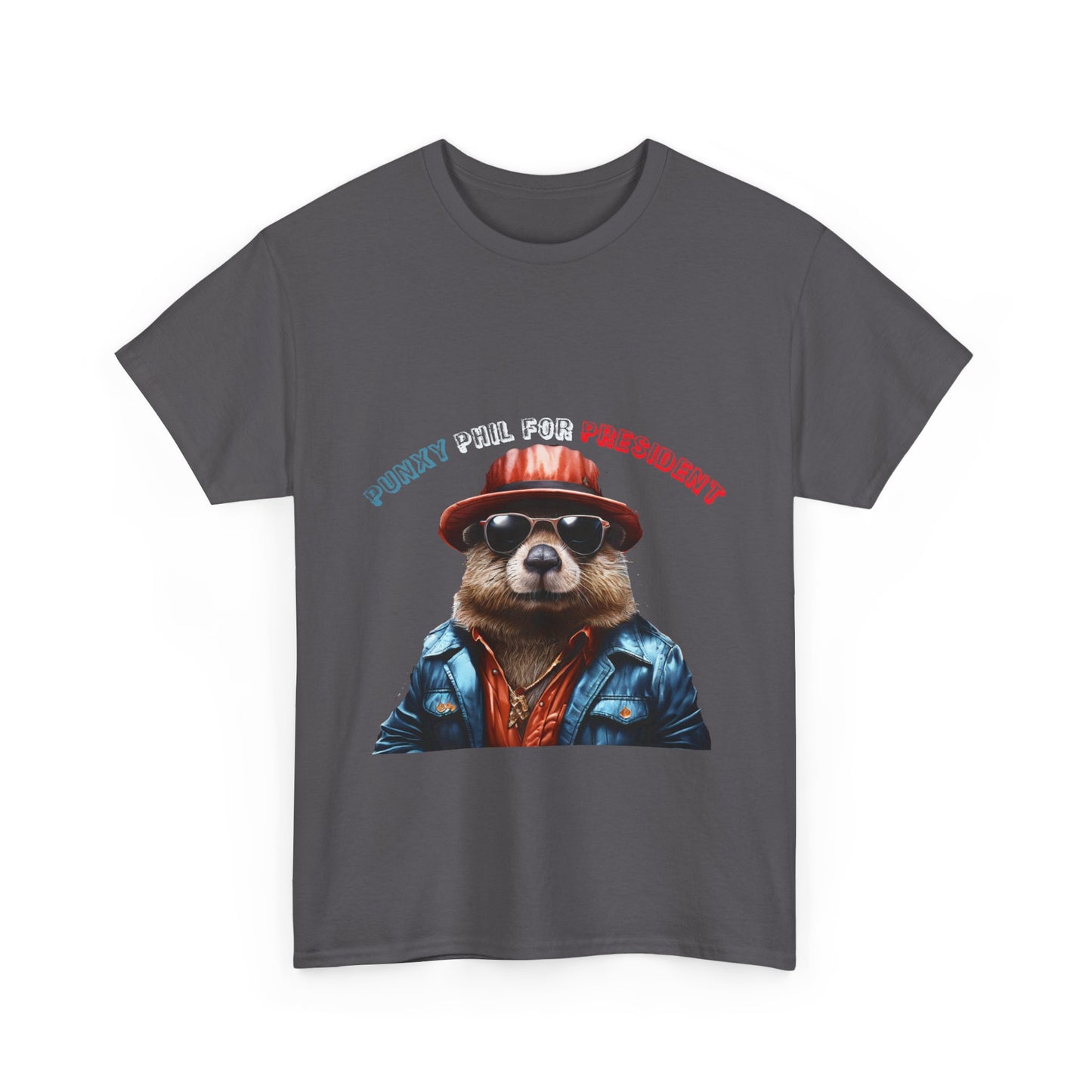 Punxy Phil For President Unisex Heavy Cotton Tee