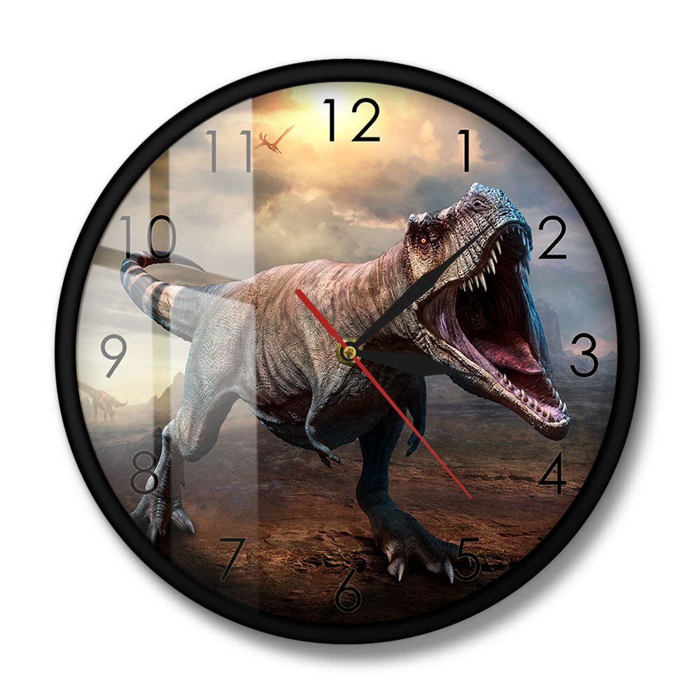 Dinosaur Tyrannosaurus Roar Wall Clock