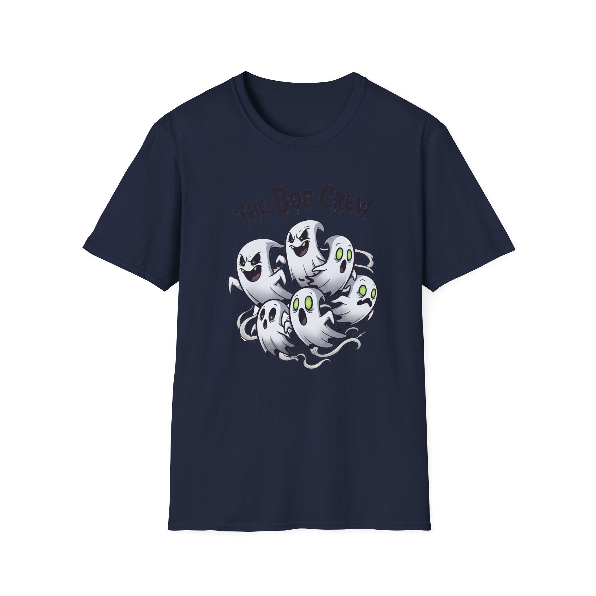 The Boo Crew T-Shirt - Spooky Halloween Tee, Unisex Casual Wear, Perfect for Trick-or-Treat, Halloween Party, Gift for Ghost Lovers