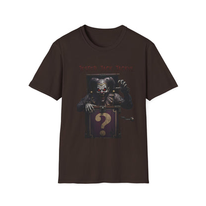 Jester Jack Jackyl Creepy Clown Graphic T-Shirt, Perfect for Halloween, Horror Fans, Scary Movie Night, Unisex Gift, Fun Adult Apparel