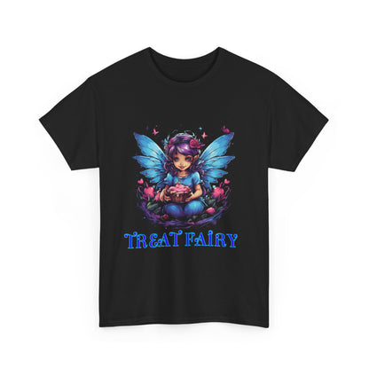 Enchanted Treat  Fairy Unisex Heavy Cotton Tee - Perfect for Magical Gatherings and Everyday Wear