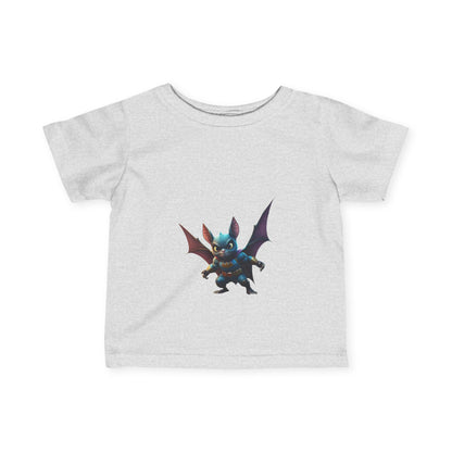 Cute Bat Man Super Hero Infant Tee for Playful Kids | Fun Graphic T-Shirt