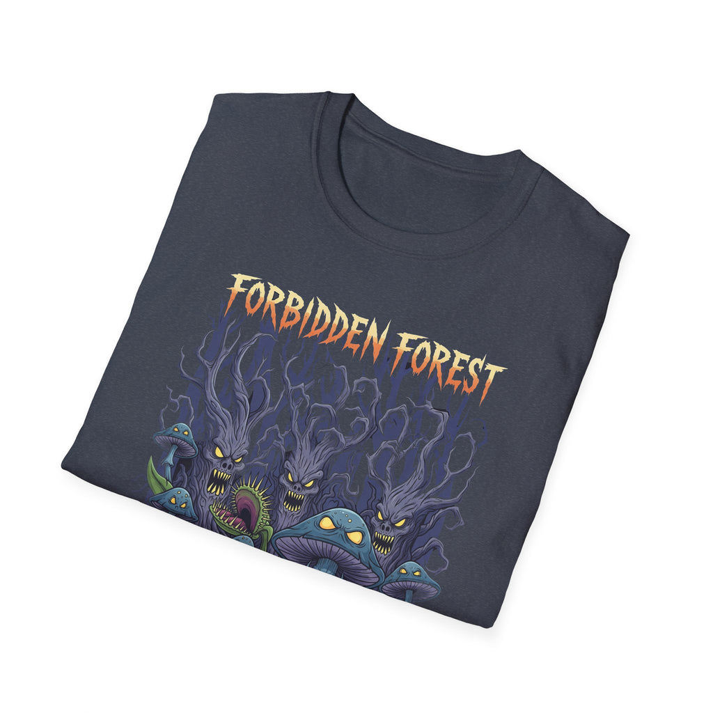 Forbidden Forest Graphic T-Shirt for Nature Lovers & Mystical Vibes, Gift for Halloween, Casual Wear, Adventure Tee, Unique Design