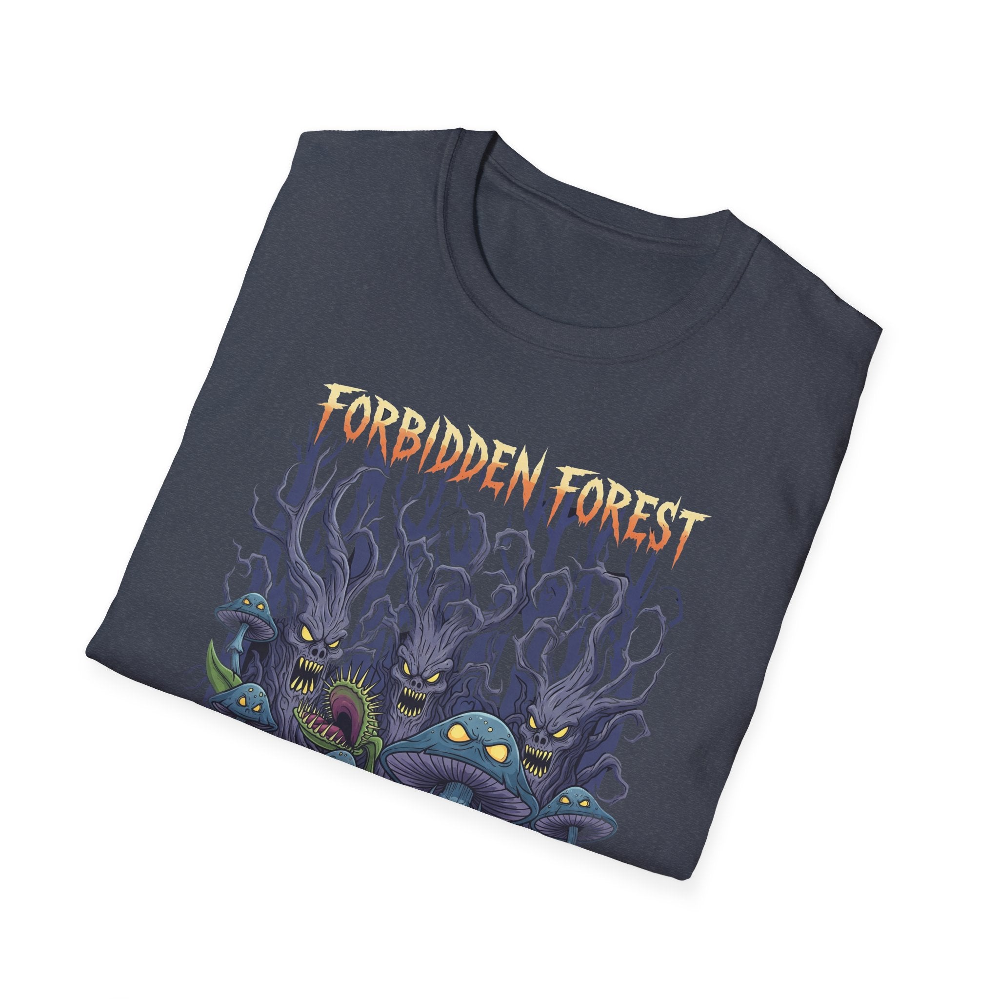 Forbidden Forest Graphic T-Shirt for Nature Lovers & Mystical Vibes, Gift for Halloween, Casual Wear, Adventure Tee, Unique Design