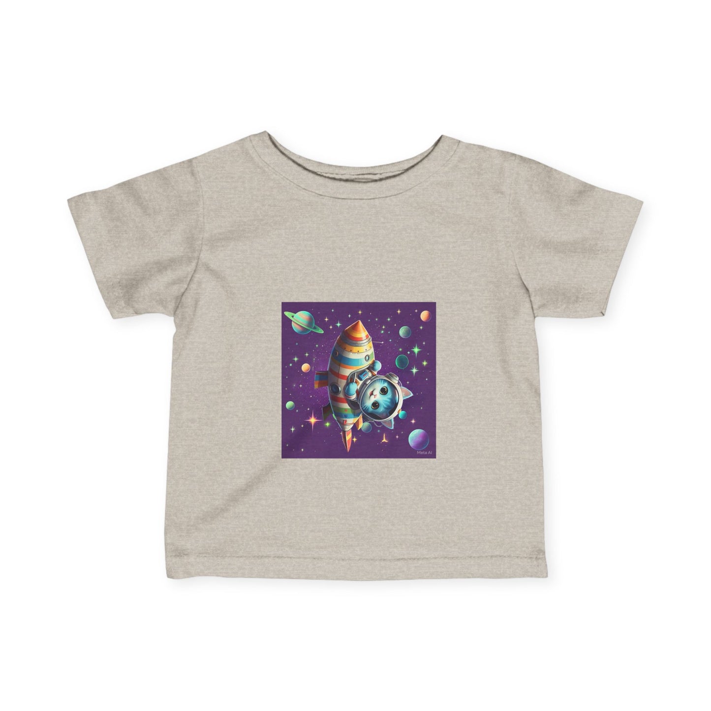 Cute Space-Themed Infant Tee - Adorable Baby Shirt for Young Explorers