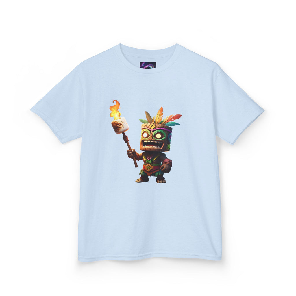 Kids Tiki Toasted Marshmallow Heavy Cotton Tee - Fun & Playful Design for Adventurous Kids