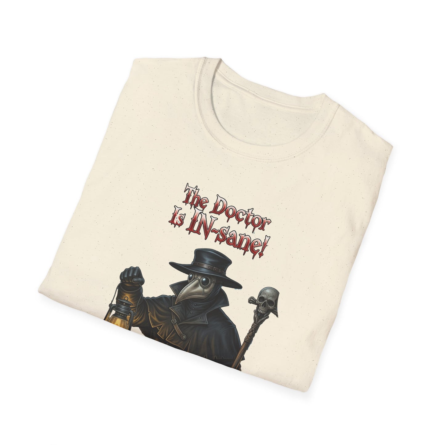 Gothic Plague In-sane Doctor T-Shirt, Unisex Softstyle Tee, Spooky Halloween Tee, Halloween Costume Shirt, Gift for Whovians, Dark Humor [...]
