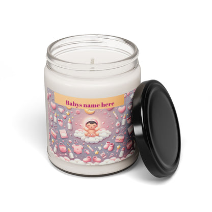 It's A Girl Whimsical Pink Dream Scented Soy Candle - 9oz Delightful Relaxation