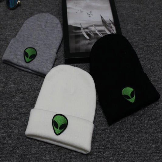 Alien knitted woolen cap