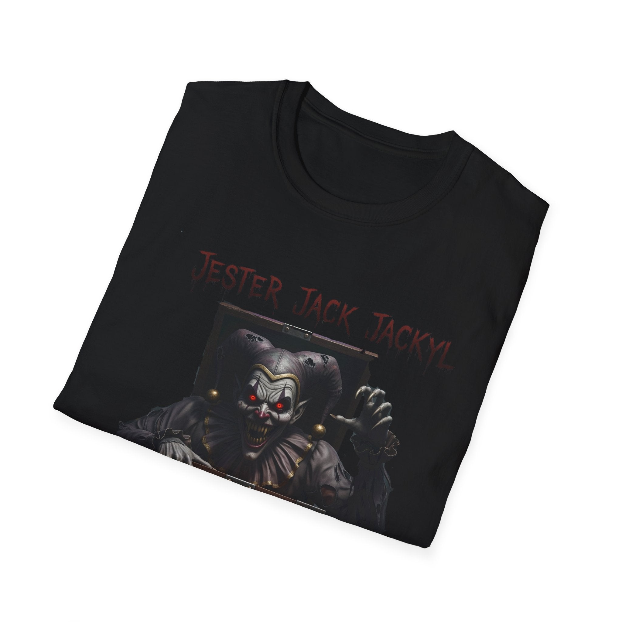 Jester Jack Jackyl Creepy Clown Graphic T-Shirt, Perfect for Halloween, Horror Fans, Scary Movie Night, Unisex Gift, Fun Adult Apparel