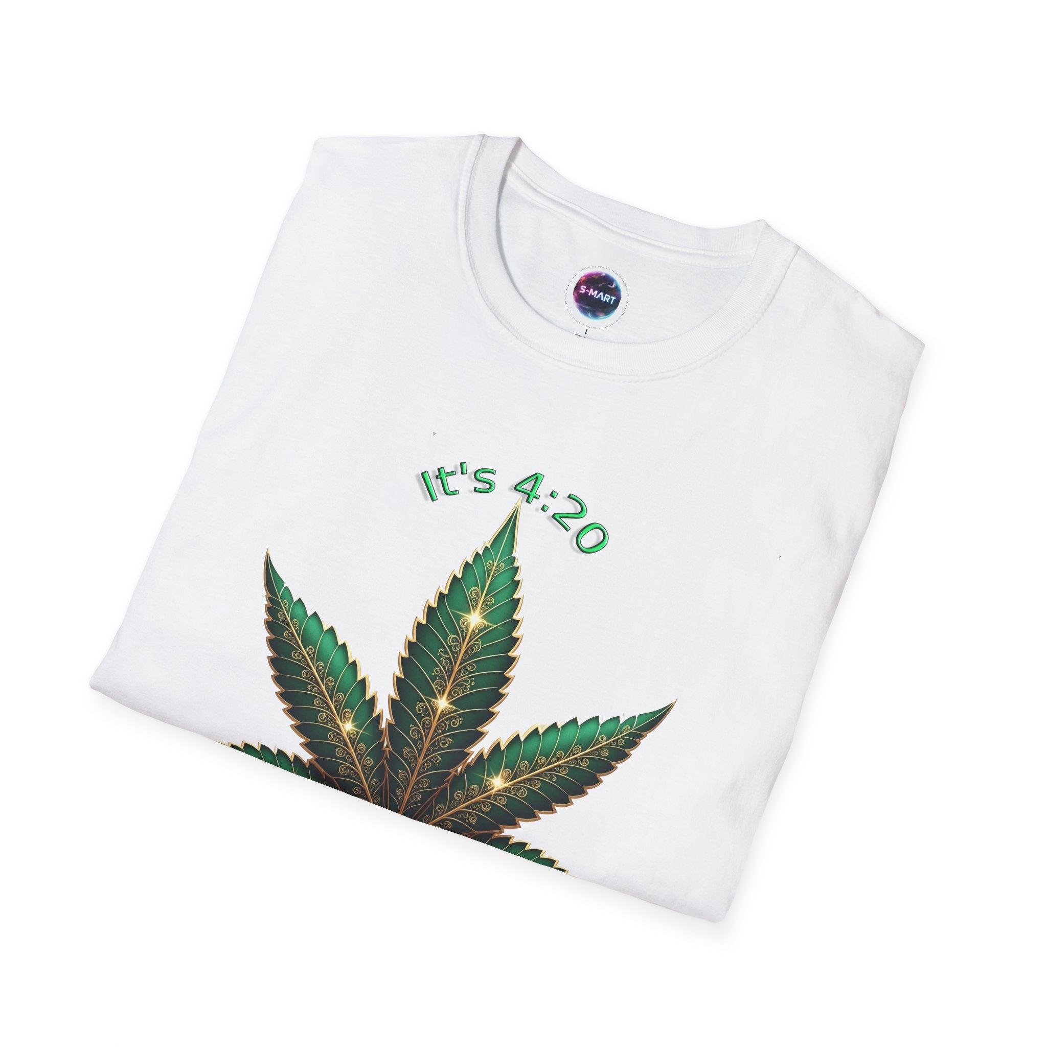 It's 420 Somewhere Vibes Unisex T-Shirt - Perfect for Cannabis Enthusiasts, Gifts, Festivals, Casual Wear, and Celebrations! - S-Mart Shop Smart Treasures