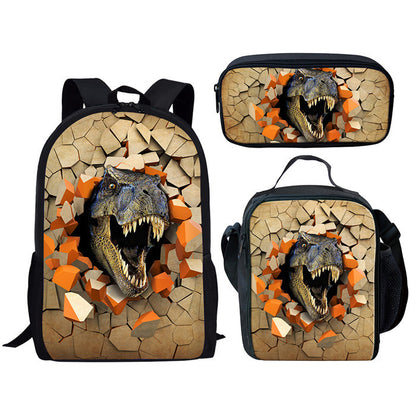 Backpack Dinosaur Schoolbag Children's Meal Bag