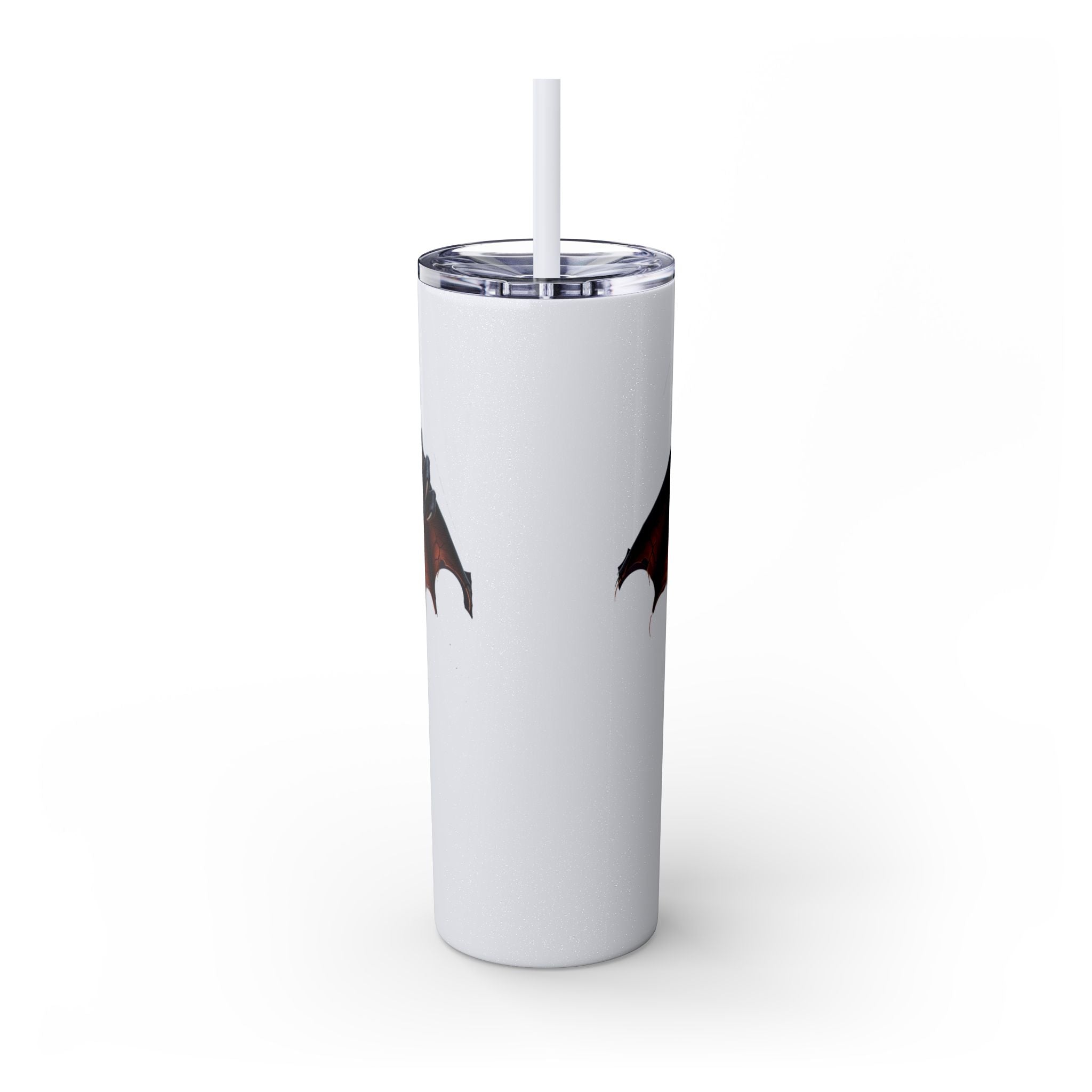 Halloween Gargoyle Skinny Tumbler with Straw, Spooky Drinkware, Perfect for Parties, Fall Decor, Trick or Treat Gifts