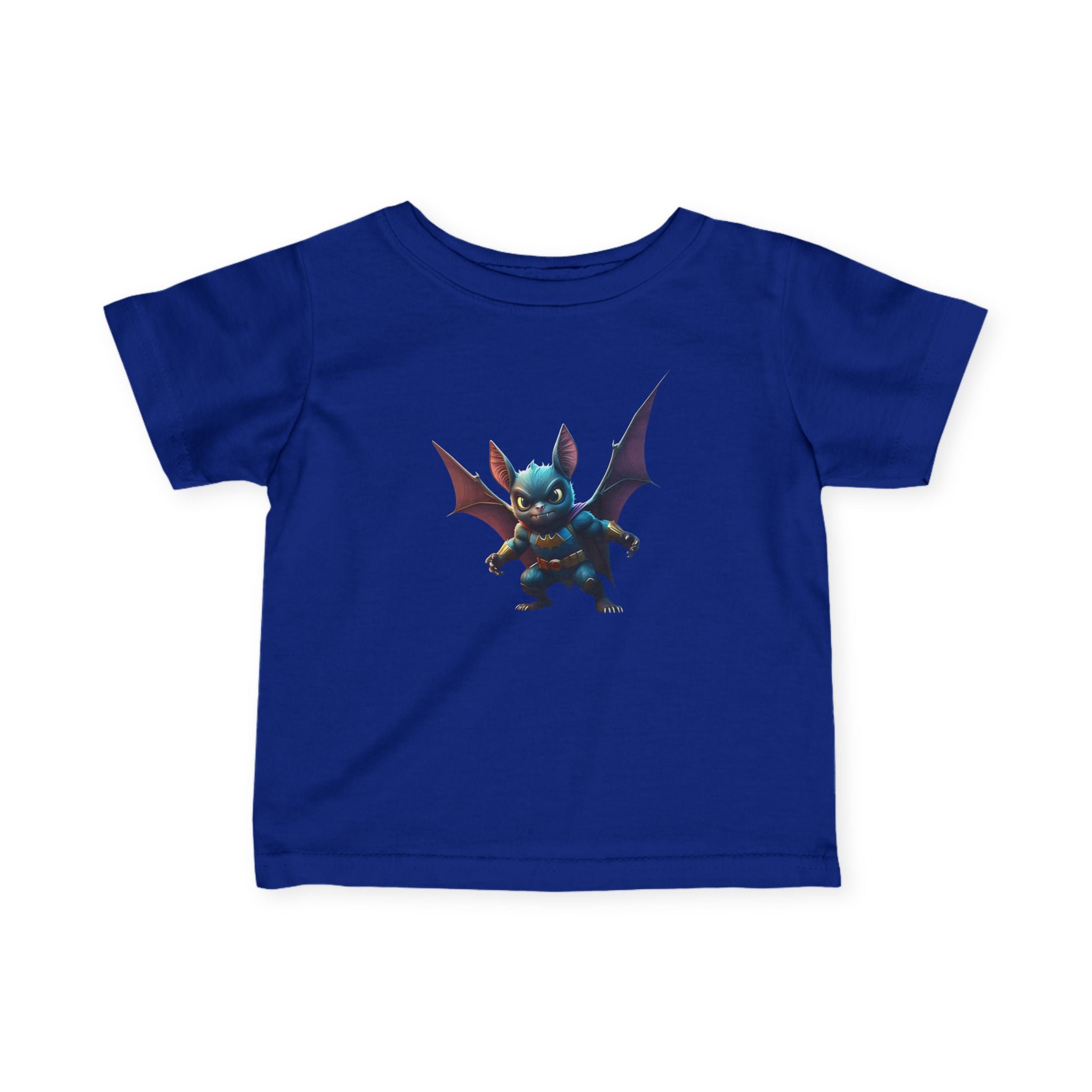 Cute Bat Man Super Hero Infant Tee for Playful Kids | Fun Graphic T-Shirt