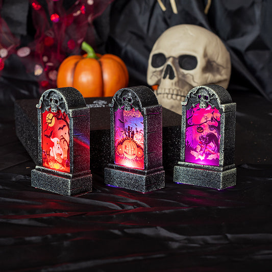 Halloween Tombstone Light Bar Haunted House Secret Room Dress Up Props