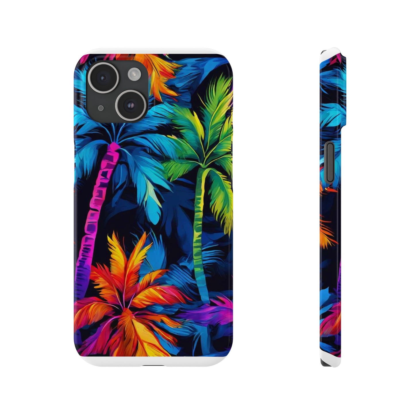 Dark Palm Slim Phone Cases