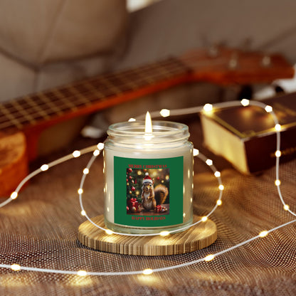 Scented Candles - Merry Christmas Holiday Decor with Festive Squirrel