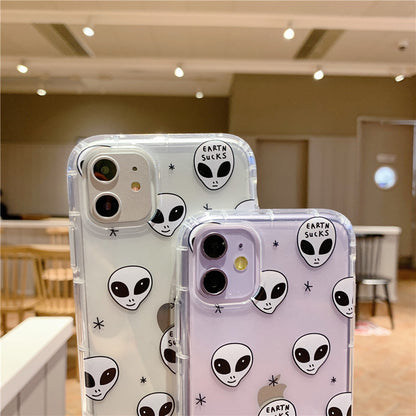 Cartoon alien phone case