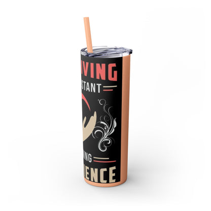 Care Giving Skinny Tumbler with Straw, 20oz