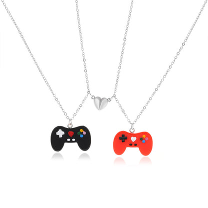 Creative Game Machine Handle Necklace