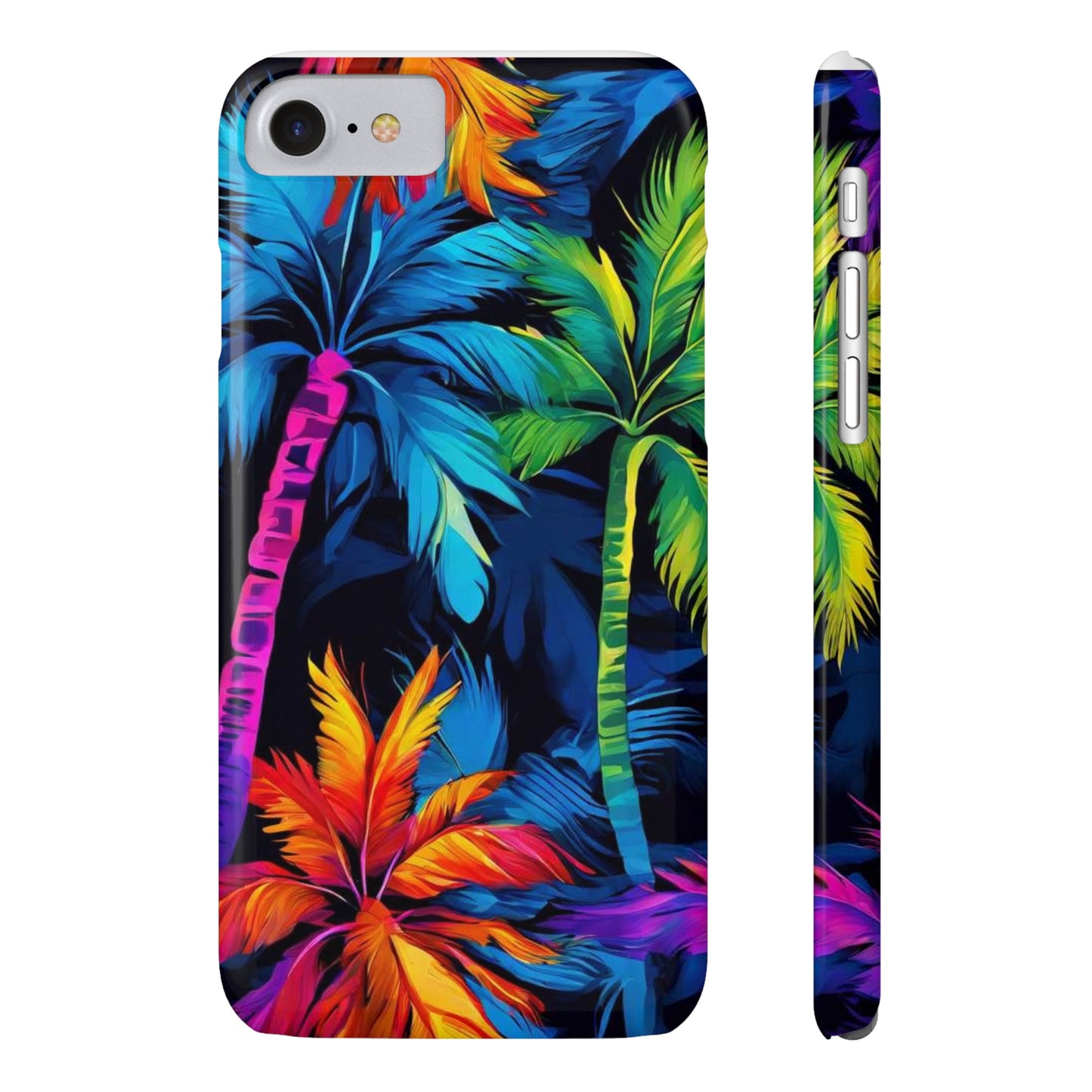 Dark Palm Slim Phone Cases