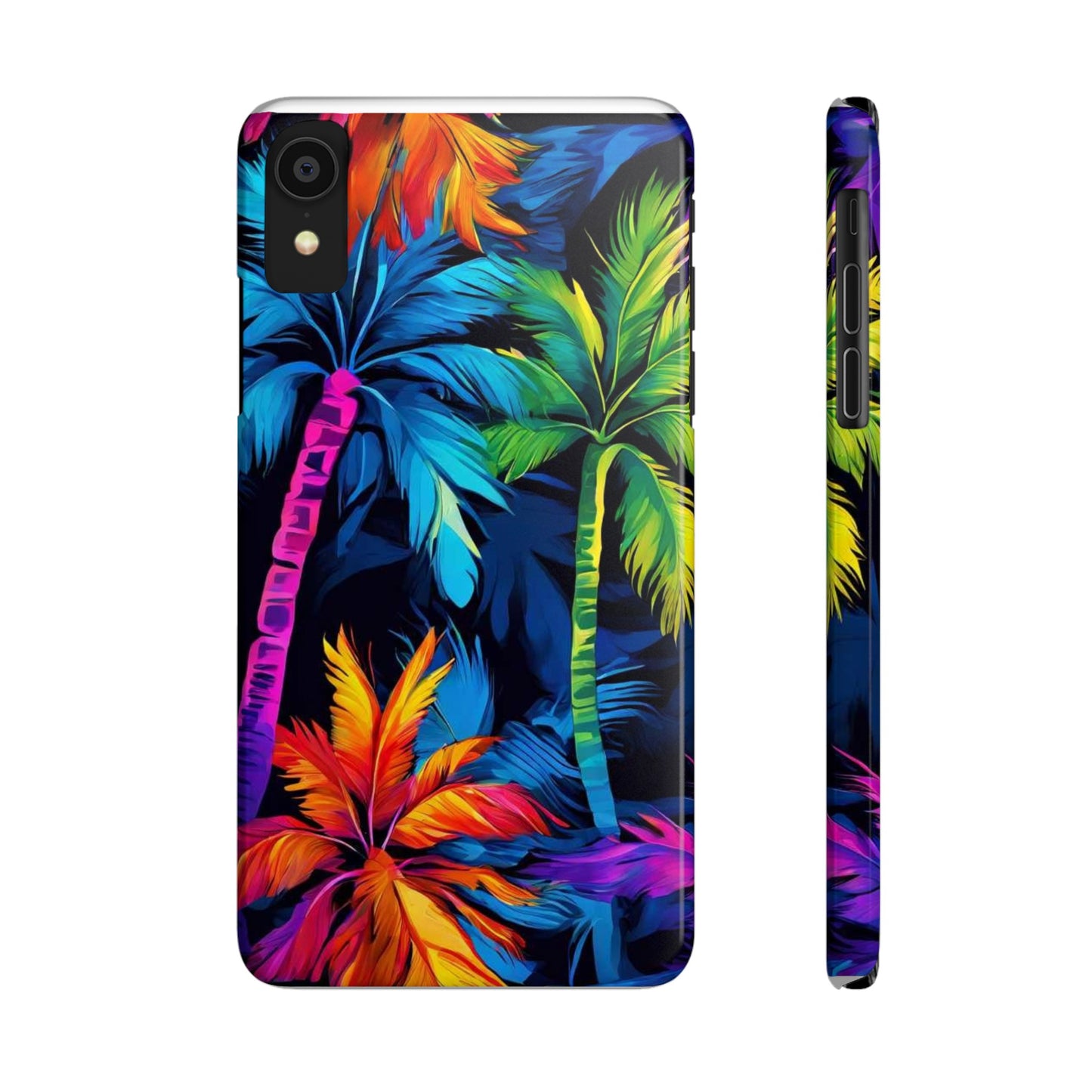 Dark Palm Slim Phone Cases