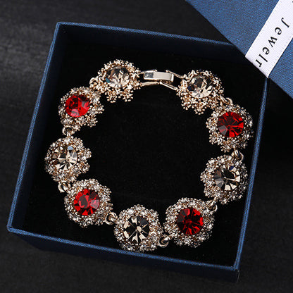 Super Flash Rhinestone Vintage Bracelet Women's Fashion Crystal