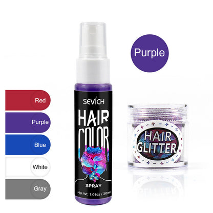 Disposable hair dye spray quick temporary dye