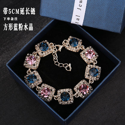 Super Flash Rhinestone Vintage Bracelet Women's Fashion Crystal