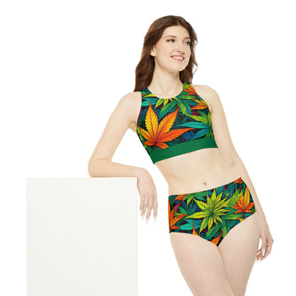 420 Happy Sporty Bikini Set (AOP)