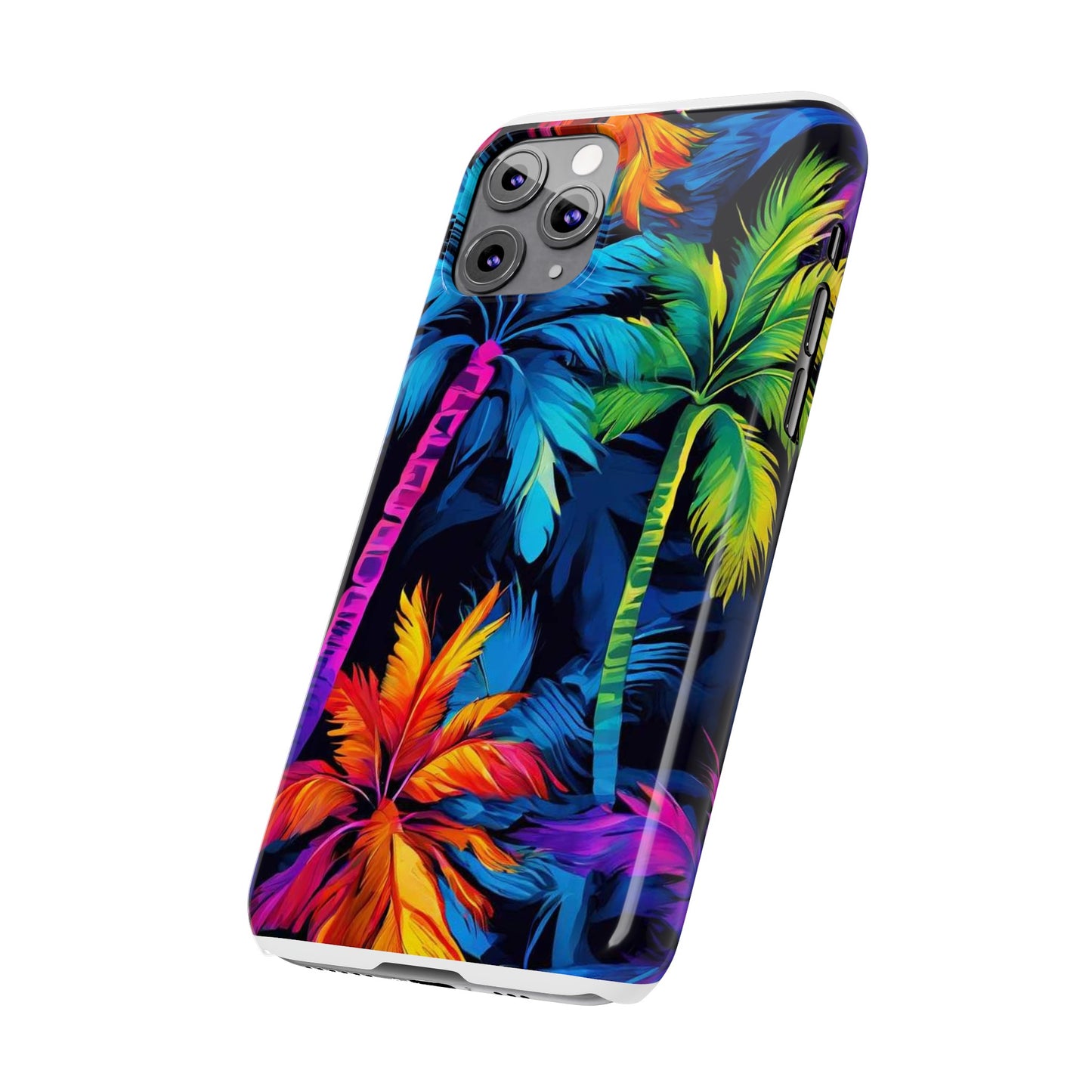 Dark Palm Slim Phone Cases