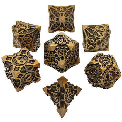 Metal Polyhedral Board Game Dice