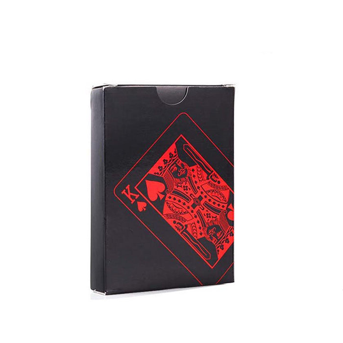 Waterproof Black Plastic Poker Board Game Card PVC Magic Playing Card Solitaire