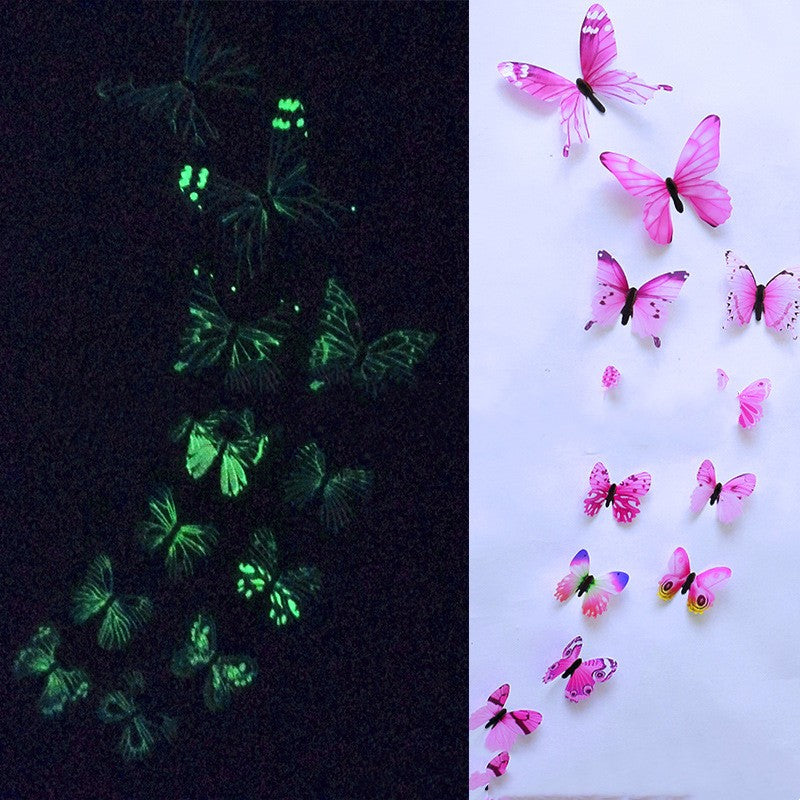 12 Luminous Glow Simulation Butterflies