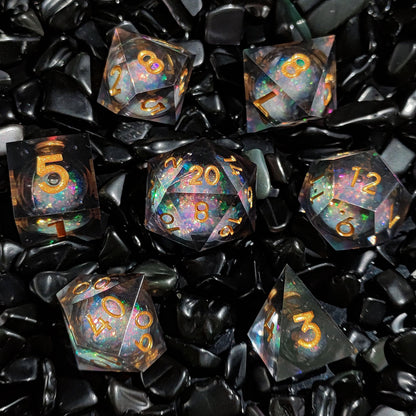 Fashion Resin Quicksand Dice Liquid