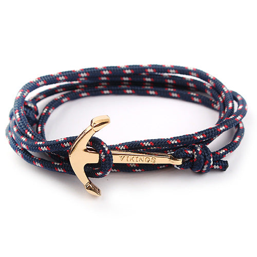 Pirate Nylon Rope Boat Anchor Bracelet