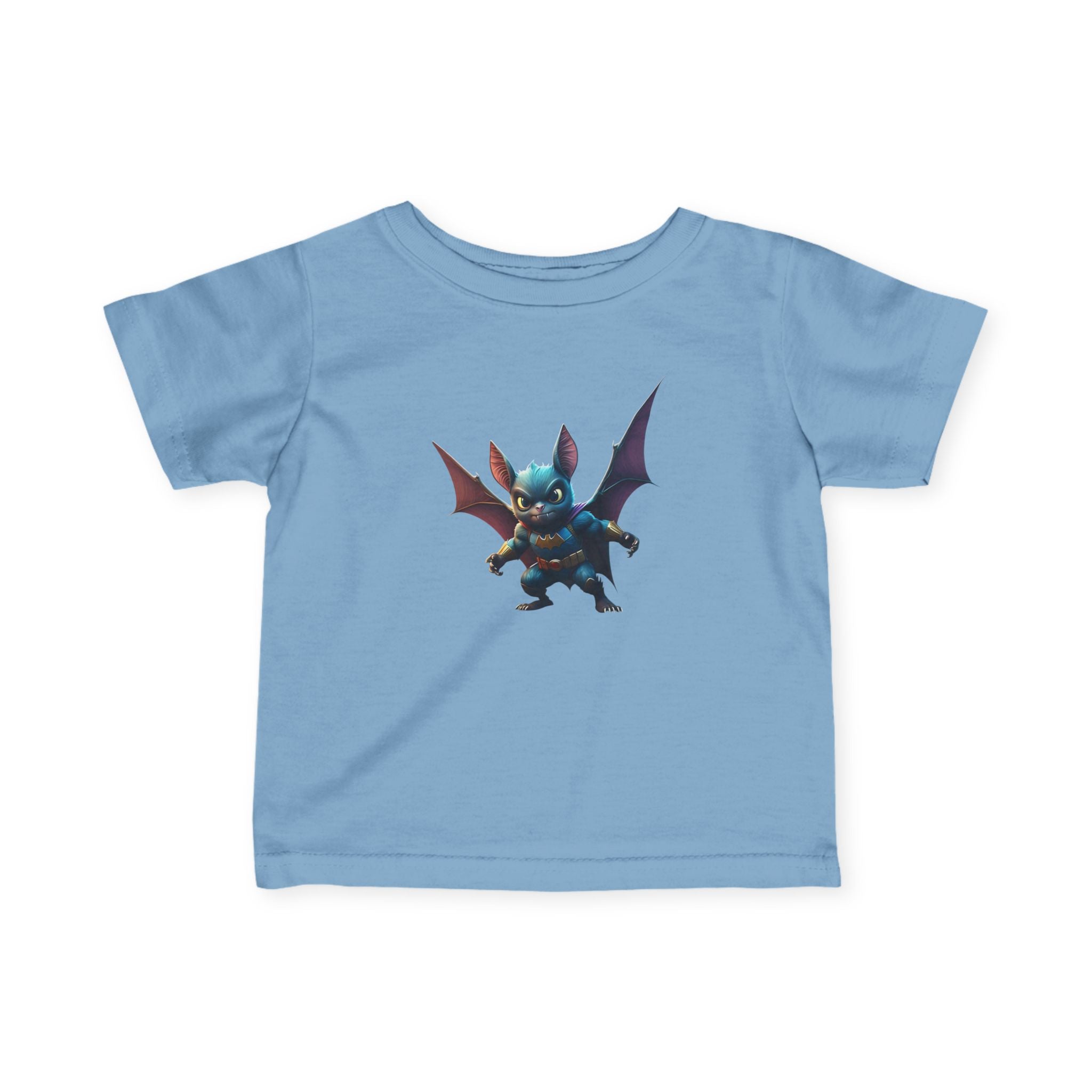 Cute Bat Man Super Hero Infant Tee for Playful Kids | Fun Graphic T-Shirt